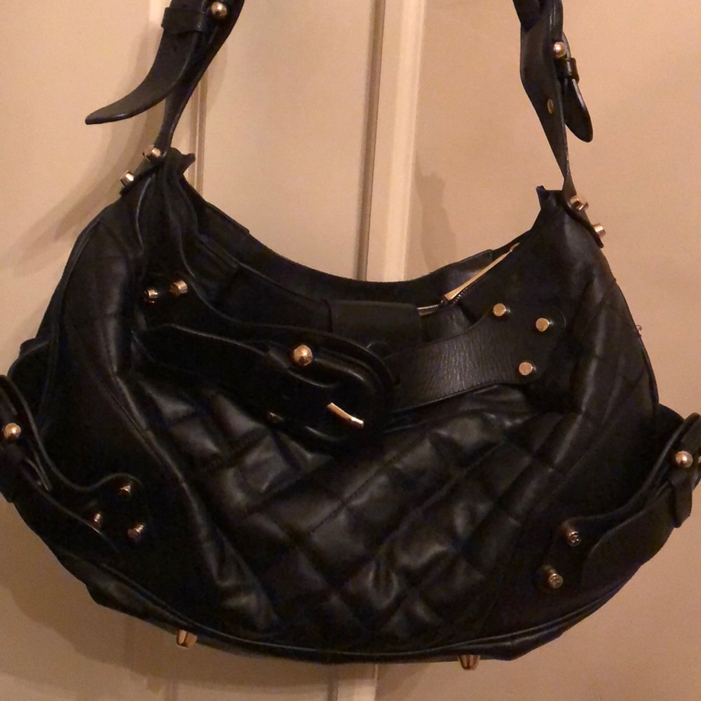 Burberry Beautiful Black Leather Shoulder Bag